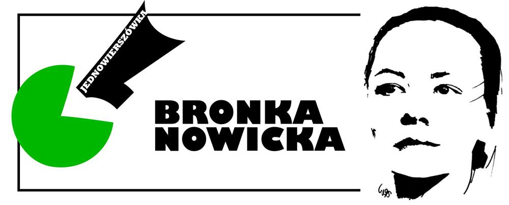 jednowierszówka bronka nowicka